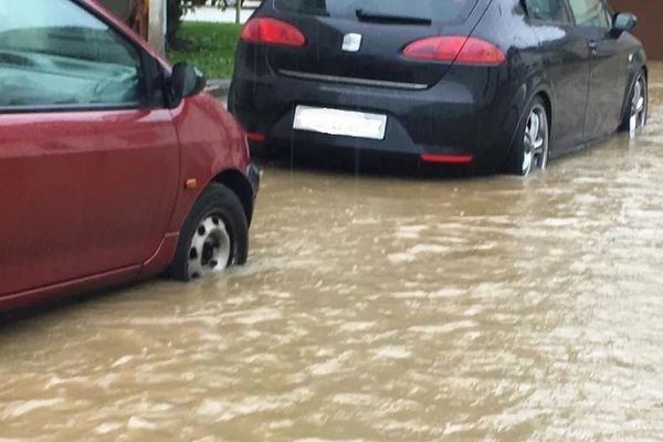 Comme sur cette photo prise à Hegenheim en juillet 2021, cinq communes du Bas-Rhin ont subi des inondations et coulées de boue en juin et juillet 2021
