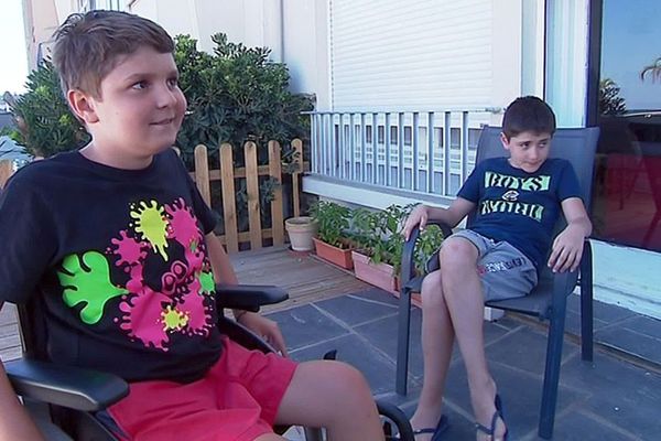 Canet-en-Roussillon (Pyrénées-Orientales) - Martin 12 ans, a récupéré son fauteuil roulant volé alors qu'il se baignait - 15 juillet 2019.
