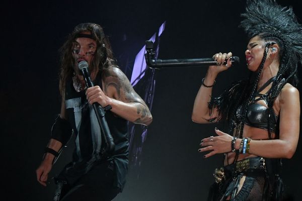 Shaka Ponk aux Eurockéennes de Belfort le 8 juin 2018.