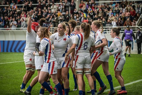 Illustration. L'équipe de France féminine de rugby en novembre 2021.