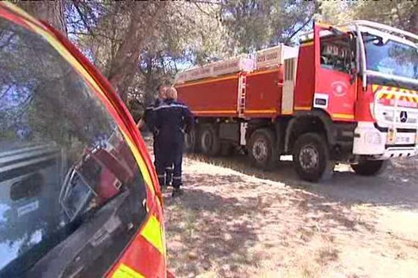 Pompiers en faction durant les journées de fort vent