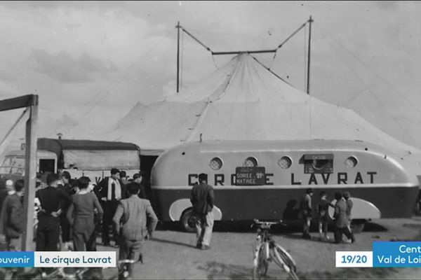 Le cirque Lavrat dans les années 50 à Orléans (Loiret)