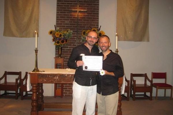 Michael et Miko lors de leur mariage aux Etats-Unis en 2010.