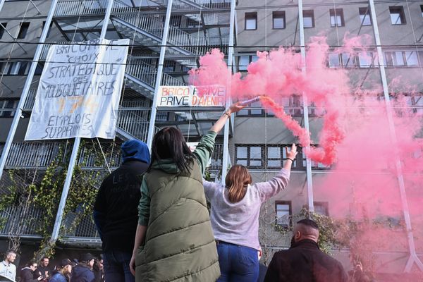 Manifestation des salariés de Brico Privé le 6 mars 2024 à Toulouse