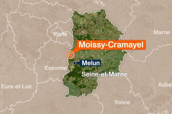 Carte Prisme Moissy-Cramayel (Seine-et-Marne).
