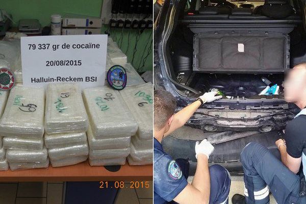 La cocaïne était dissimulée dans des caches aménagées dans le véhicule.