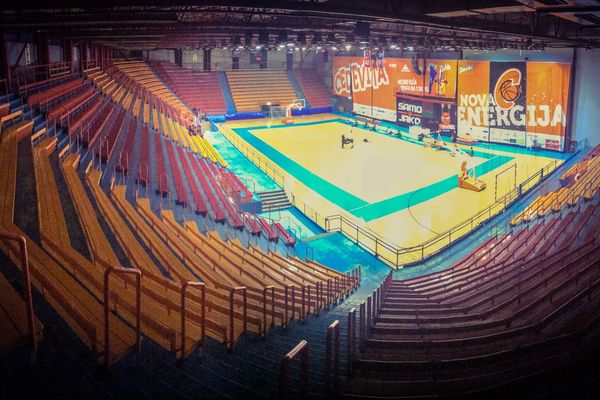  Dom Sportova, le parquet du kk Cedevita de Zagreb (Croatie)