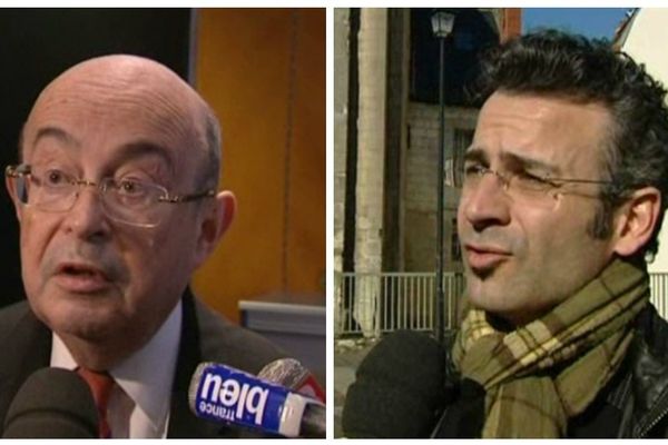 A gauche, Jean-Germain PS, à droite Emmanuel Denis d'EELV.