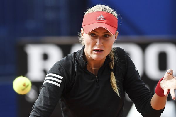 Kristina Mladenovic le 12 avril dernier. 