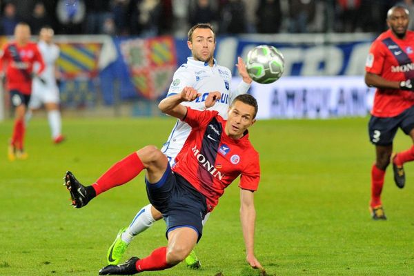 Auxerre face à La Berrichonne de Châteauroux vendredi 8 décembre 2017 au stade Abbé-Deschamps dans l'Yonne