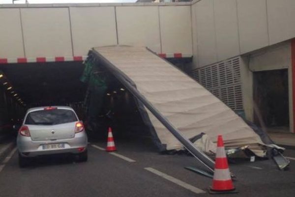 Accident tunnel Joliette