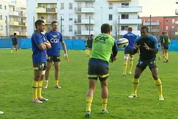 Les Clermontois à l'entraînement, jeudi 2 avril.