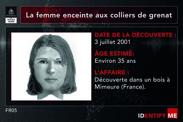 L'inconnue retrouvée à Mimeure le 3 juillet 2001.