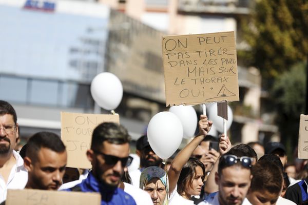 Marche Blanche Pour Zied B, le 18/09/2022 à Nice