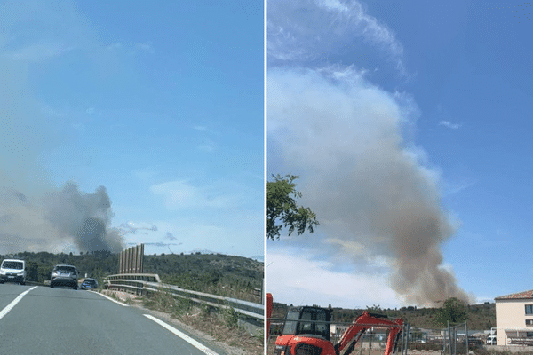 Incendie à Montredon-des-Corbières (Aude), le 5 juillet 2023.