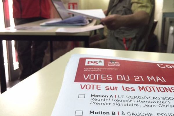 Le vote à la Fédération PS de la Vienne le jeudi 21 mai.