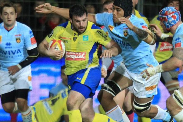 Le pilier Clément RIc, 28 ans, quitte son club formateur pour le LOU de Lyon. Ici en novembre 2013, aux prises avec les joueurs de Perpignan.