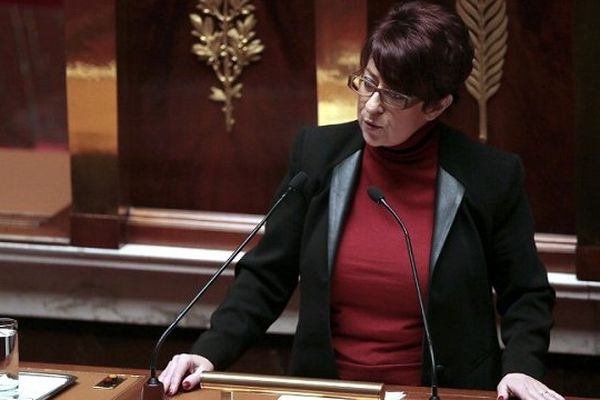 Catherine Lemorton, députée socialiste de Haute-Garonne, à l'Assemblée Nationale.