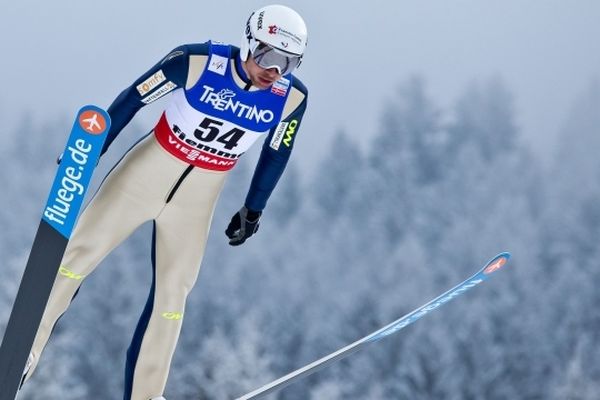 Jason Lamy-Chappuis, 11ème du concours de saut sur petit tremplin à Val di Fiemme