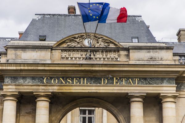 L'entrée du Conseil d'Etat à Paris.