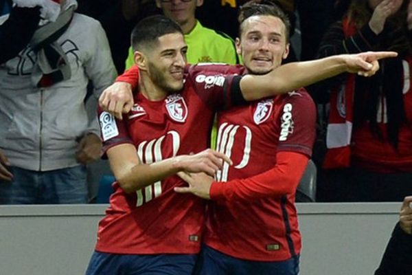 La joie de Benzia (LOSC) après son but.