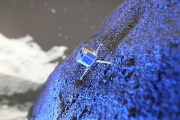 Représentation de Philae sur Tchouri par l'Agence Spatiale Européenne