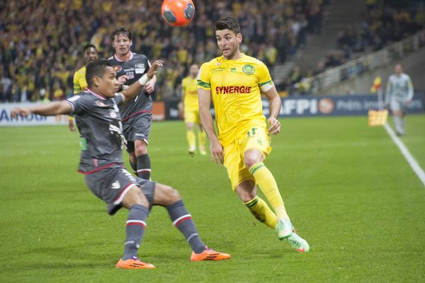 Nantes-Ajaccio 2-2, c'est Ajaccio qui égalise à la 93ème minute, le 8 mars 2014 à la Beaujoire