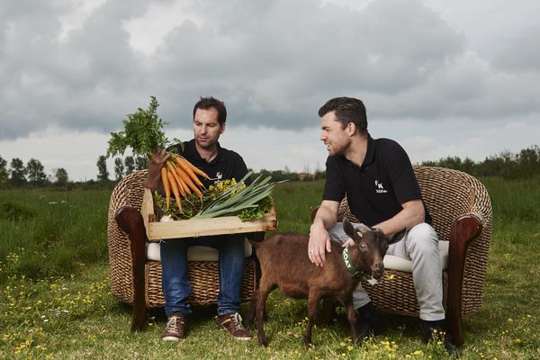 Reynald Naulleau et Nicholas Hoddevik, co-fondateurs de la start-up "Vite mon marché"