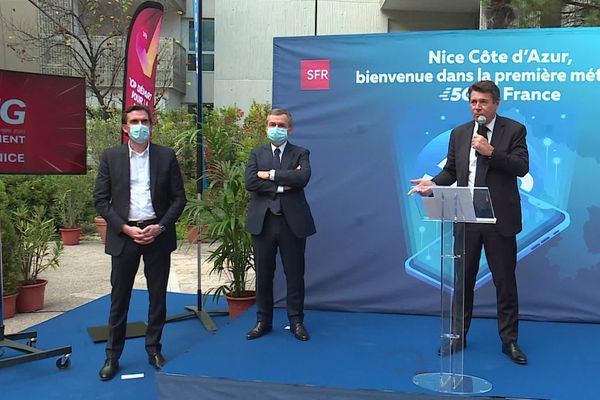 Christian Estrosi a dévoilé ce vendredi midi le lancement de la 5G sur la métropole de Nice. 