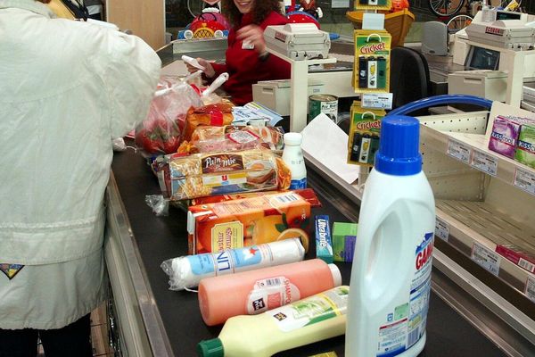 Un supermarché à Bastia.