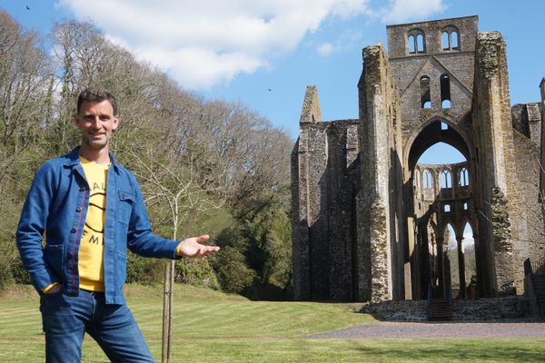 Vincent Chatelain au cœur de l'Abbaye d'Hambye