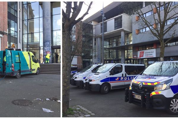 L'accès à la faculté était possible, ce vendredi matin. 