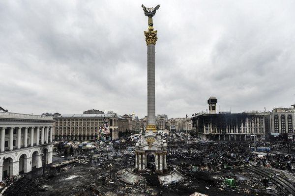 La place Maïdan à Kiev le 20 février