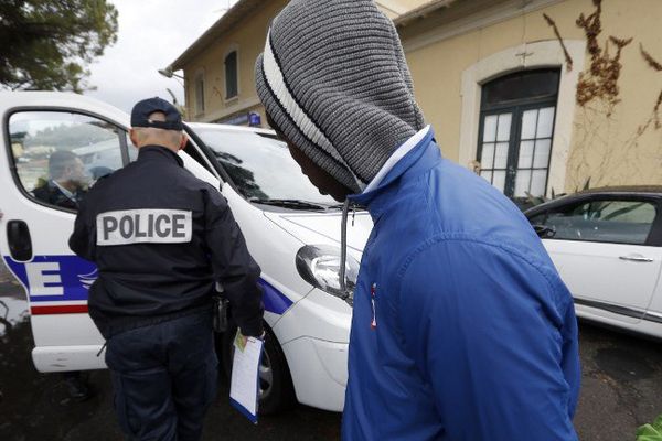 Lors d'un contrôle à Menton (Archives).