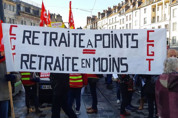 Le 5 décembre 2019, à Besançon, une première manifestation avait réuni les opposants à la réforme des retraites.