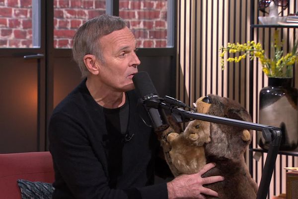 Que fait Laurent Baffie avec une peluche de castor dans les mains? Vous le saurez en regardant notre émission ce dimanche 02 février à 12h55