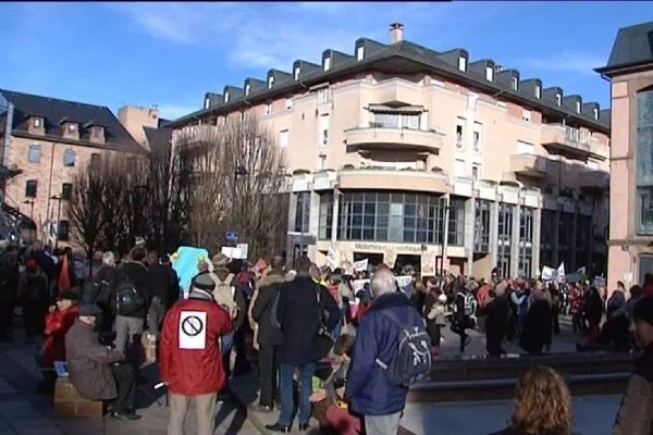 Les faits s'étaient produits lors d'une manifestation anti-éoliennes, à Rodez, le 21 janvier 2017.