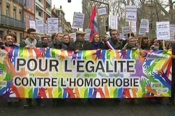 Manifestation contre l'homophobie en Aquitaine