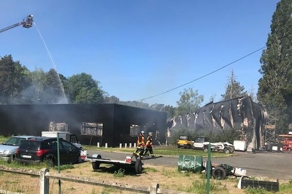 L'unité de production de Technical Studios, dévastée par l'incendie ce 11 mai