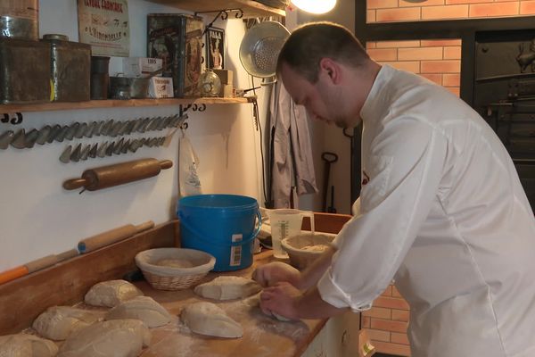 Matthieu Kayser et son ancien fournil