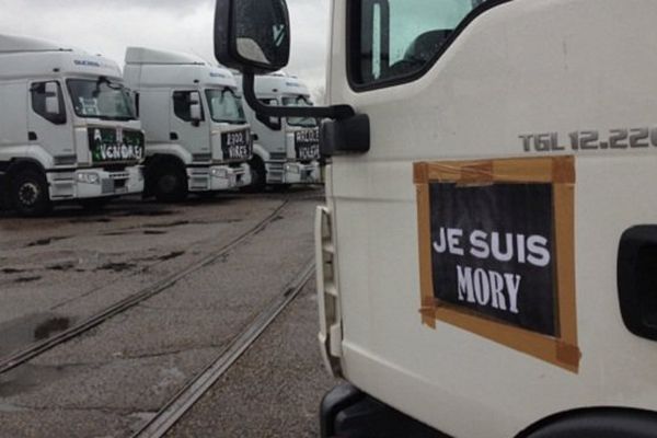 Mory Global - L'opération escargot des salariés de Saint-Priest n'aura pas lieu. Les camions ne sortiront pas du site... 25/3/15