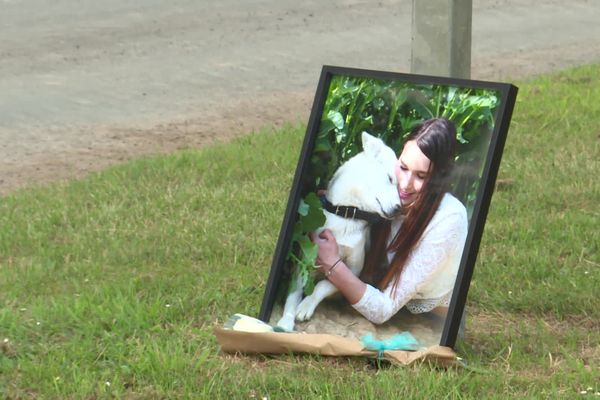 Le portrait de Noémie Régnier, déposé à l'occasion d'un lâcher de ballon sur l'un de ses lieux préférés.