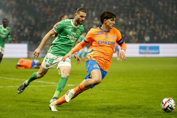 14ᵉ journée de Ligue 1 : ASSE - OM au stade Geoffrey-Guichard, 8 décembre 2024.