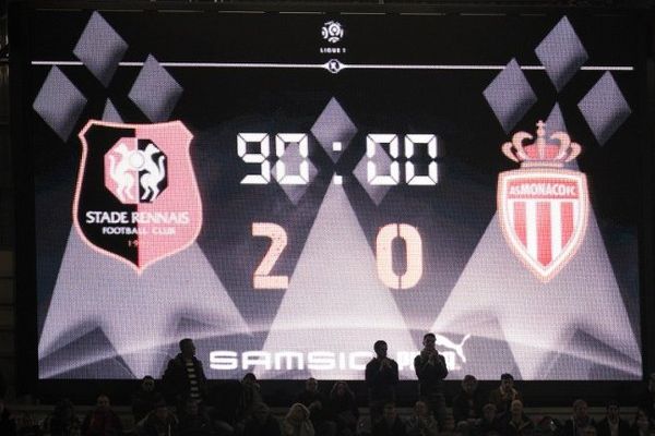 Le tableau d'affichage du score à l'issue du match