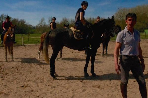 Michael Jannot, instructeur de l'établissement s'occupe notamment des plus âgés, les élèves préaparant le BPJeps.