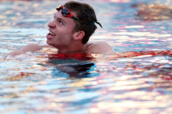 Après sa victoire sur le 200 mètres 4 nages, lors du Grand Prix de San Antonio, aux Etats-Unis., le Toulousain Léon Marchand peut désormais viser plus haut.