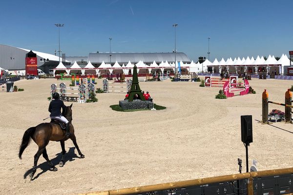 Au Jumping international de Bourg-en-Bresse. 