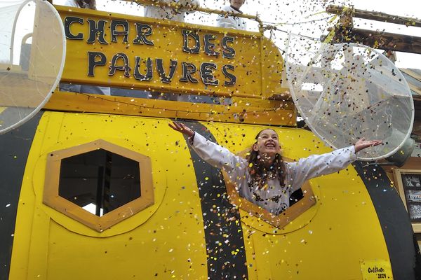 Le 150e Carnaval de Granville aura été placé sous le sceau de la générosité, le char des pauvres a récolté un montant de dons record.