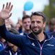 Tony Estanguet lors de la parade des athlètes français des JO de Paris sur les Champs-Elysées le 14 septembre 2024