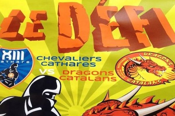 Les Chevaliers Cathares à l'assaut des Dragons Catalans demain à 16 h 30 à Carcassonne